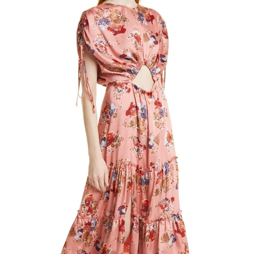 Cinq A Sept Martine Dress in Bare Rose Multi I Size 2 NWT - Picture 2 of 14